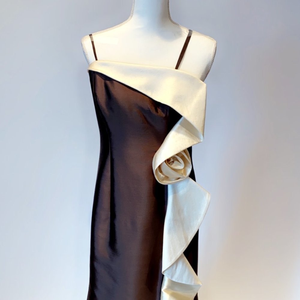 Chocolate and Ivory Dress